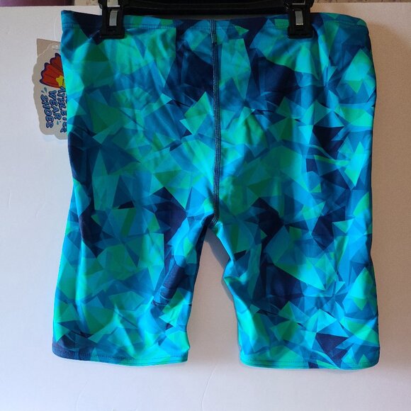 SPORTI FRACTALICIOUS JAMMER SWIMSUIT SIZE 36, 4-WAY STRETCH, COMPETITION FIT - Picture 8 of 11